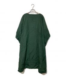 CristaSeya（クリスタセヤ）の古着「コットンオーバーワンピース」｜グリーン