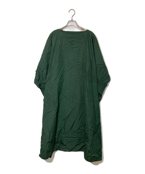 CristaSeya（クリスタセヤ）Cristaseya (クリスタセヤ) コットンオーバーワンピース グリーン サイズ:XXSの古着・服飾アイテム