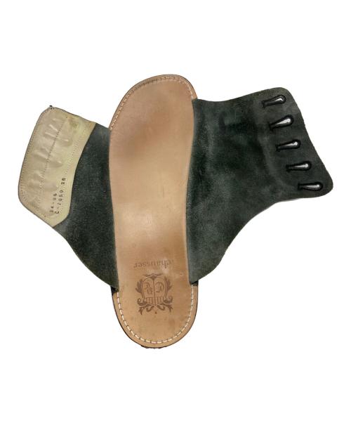 chausser（ショセ）chausser (ショセ) ボタンサンダル C-7050 ブラック サイズ:SIZE 26cmの古着・服飾アイテム