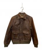 Rugby Ralph Laurenラグビーラルフローレン）の古着「A-2 タイプレザージャケット」｜ブラウン