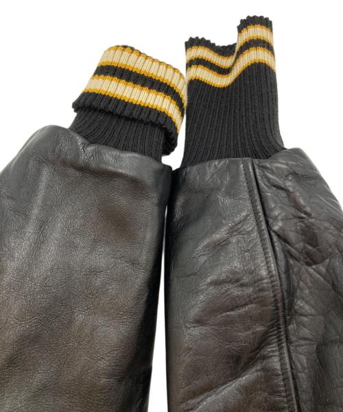 whitesville（ホワイツビル）WHITESVILLE (ホワイツビル) BUG FUNNEL スタジアムジャンパー ブラウン サイズ:SIZE 38の古着・服飾アイテム