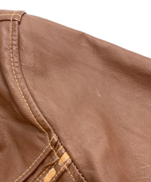 Schott（ショット）Schott (ショット) クラフティッド レザージャケット ブラウン サイズ:SIZE Lの古着・服飾アイテム