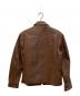 Schott (ショット) クラフティッド レザージャケット ブラウン サイズ:SIZE L：13000円