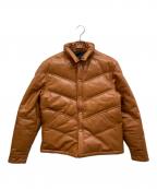 ROBERTO MASSINIロベルトマッシーニ）の古着「ホースハイドレザーダウンジャケット」｜ブラウン