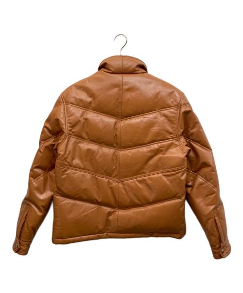 ROBERTO MASSINI（ロベルトマッシーニ）ROBERTO MASSINI (ロベルトマッシーニ) ホースハイドレザーダウンジャケット ブラウン サイズ:SIZE Lの古着・服飾アイテム
