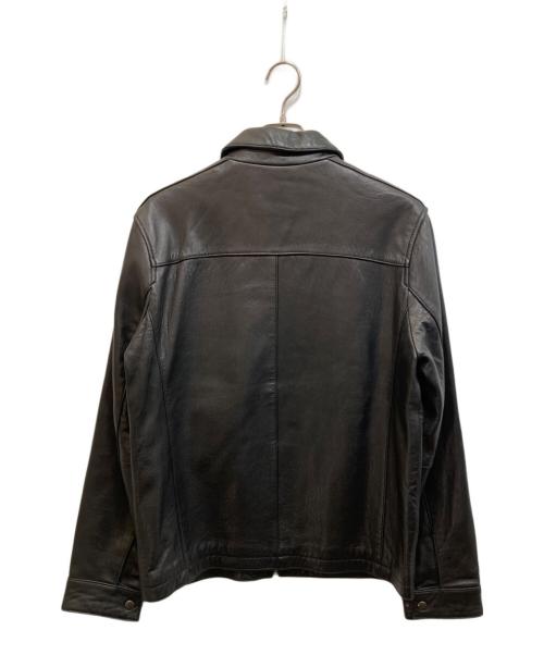 Calvin Klein（カルバンクライン）Calvin Klein (カルバンクライン) レザージャケット ブラック サイズ:Ⅿの古着・服飾アイテム