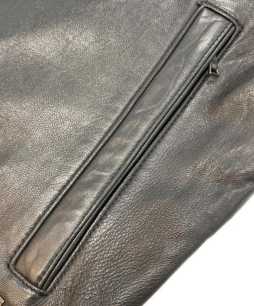 Calvin Klein（カルバンクライン）Calvin Klein (カルバンクライン) レザージャケット ブラック サイズ:Ⅿの古着・服飾アイテム