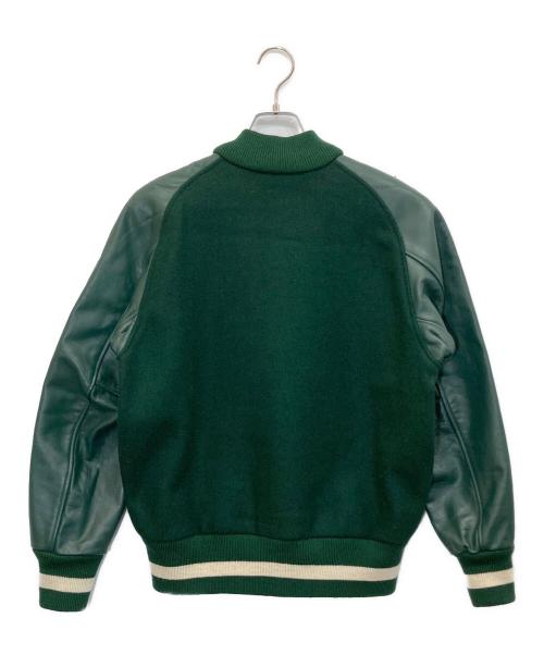 skookum（スクーカム）SKOOKUM (スクーカム) ボタンスタジャン グリーン サイズ:38の古着・服飾アイテム