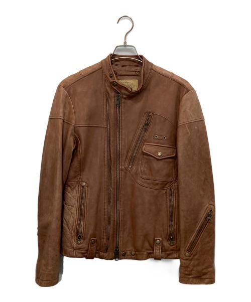 AVIREX（アヴィレックス）AVIREX (アヴィレックス) レザージャケット ブラウン サイズ:Ⅿの古着・服飾アイテム