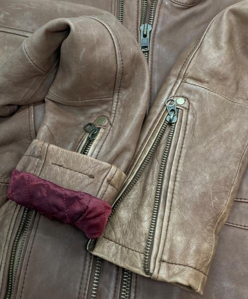 AVIREX（アヴィレックス）AVIREX (アヴィレックス) レザージャケット ブラウン サイズ:Ⅿの古着・服飾アイテム