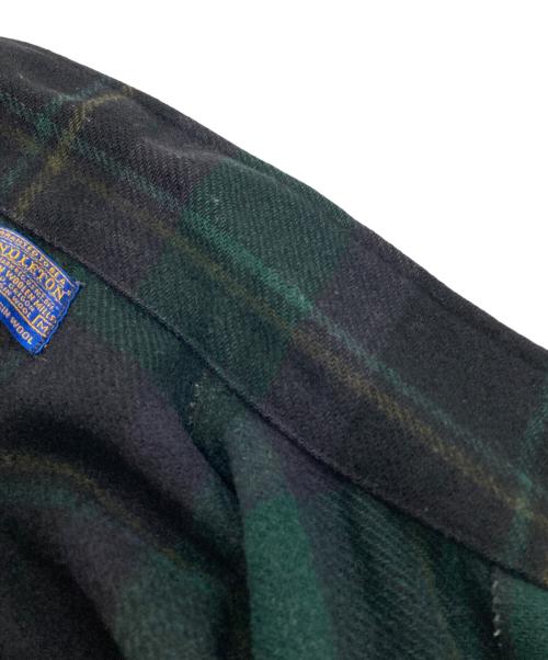 PENDLETON（ペンドルトン）PENDLETON (ペンドルトン) ブラックウォッチCPOジャケット グリーン×ブラック サイズ:Mの古着・服飾アイテム