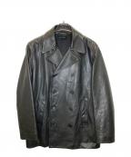 theoryセオリー）の古着「レザーコート」｜ブラック