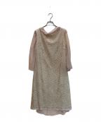 MARIKO KOHGAマリココウガ）の古着「セットシアーレースドレスワンピース」｜ベージュ