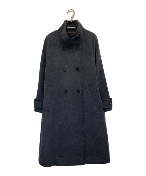 JOURNAL STANDARD relume（ジャーナルスタンダード レリューム）JOURNAL STANDARD relume (ジャーナルスタンダード レリューム) スーパーファインビーバースタンドコート グレー サイズ:36の古着・服飾アイテム