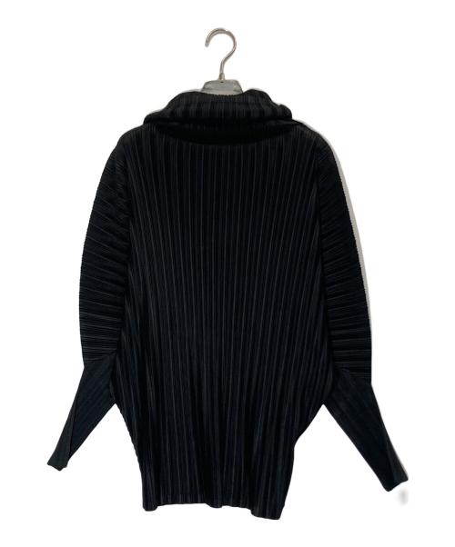 PLEATS PLEASE（プリーツプリーズ）PLEATS PLEASE (プリーツプリーズ) ハイネックプリーツカットソー ブラック サイズ:03の古着・服飾アイテム
