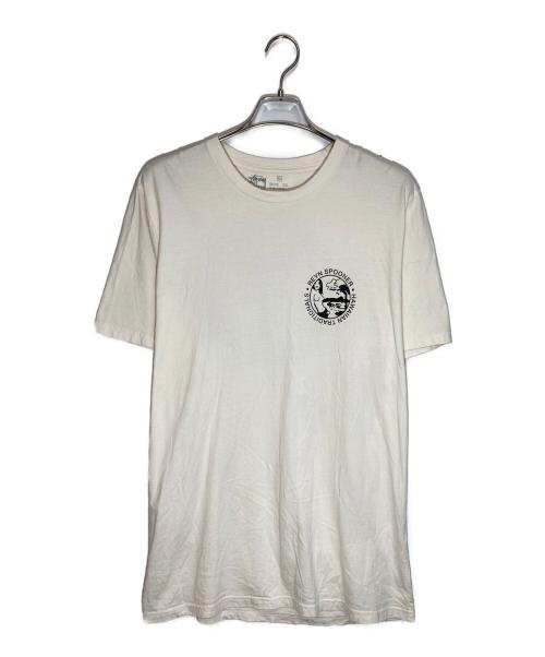 stussy（ステューシー）stussy (ステューシー) reyn spooner (レイン スプナー) プリントTシャツ ベージュ サイズ:XLの古着・服飾アイテム