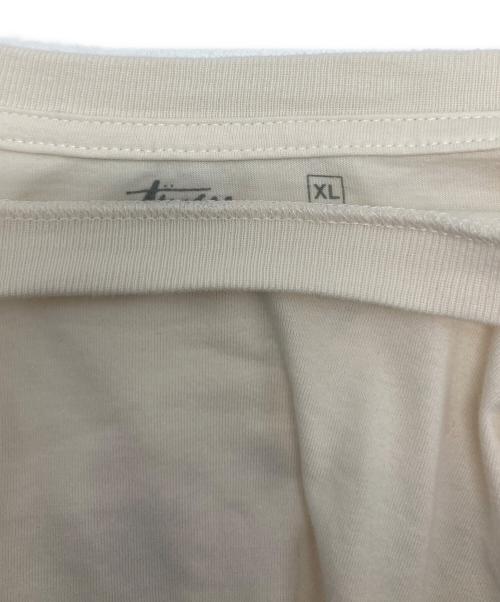 stussy（ステューシー）stussy (ステューシー) reyn spooner (レイン スプナー) プリントTシャツ ベージュ サイズ:XLの古着・服飾アイテム