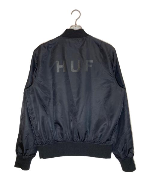 HUF（ハフ）HUF (ハフ) リバーシブルブルゾン ブルー×ブラック サイズ:Ⅿの古着・服飾アイテム