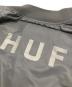 中古・古着 HUF (ハフ) リバーシブルブルゾン ブルー×ブラック サイズ:Ⅿ：6000円