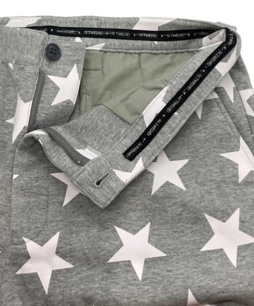 V12（ヴィトゥエルブ）V12 (ヴィトゥエルブ) STAR SWEAT PANTS グレー サイズ:XLの古着・服飾アイテム