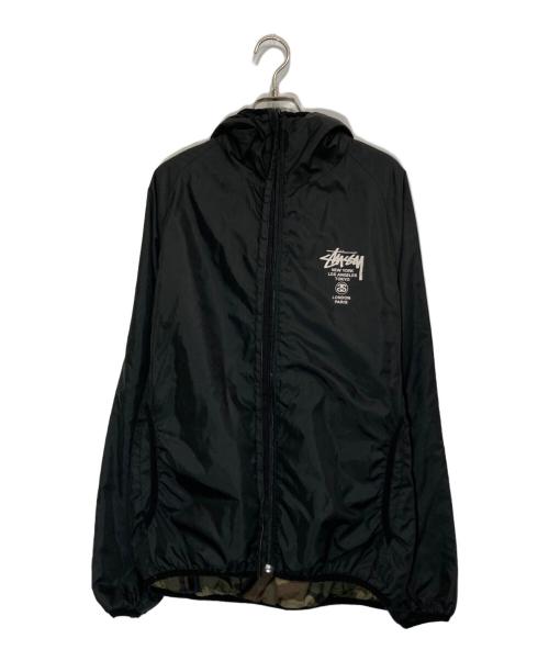 stussy（ステューシー）stussy (ステューシー) リバーシブル中綿ジャケット ブラック×カーキ サイズ:Ⅿの古着・服飾アイテム