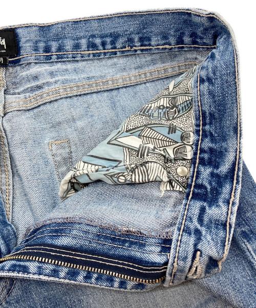 stussy（ステューシー）stussy (ステューシー) ダメージデニムパンツ ブルー サイズ:34の古着・服飾アイテム