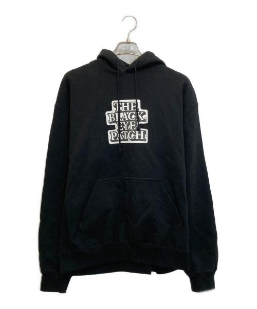 BlackEyePatch（ブラックアイパッチ）BlackEyePatch (ブラックアイパッチ) センターロゴプルオーバーパーカー ブラック サイズ:XLの古着・服飾アイテム