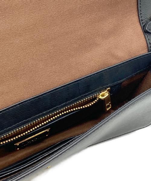 LAUREN RALPH LAUREN（ローレンラルフローレン）LAUREN RALPH LAUREN (ローレンラルフローレン) スタッズチェーンハンドバッグ ブラック サイズ:-の古着・服飾アイテム