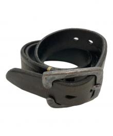 AVIREX（アヴィレックス）の古着「レザーベルト」｜ブラック