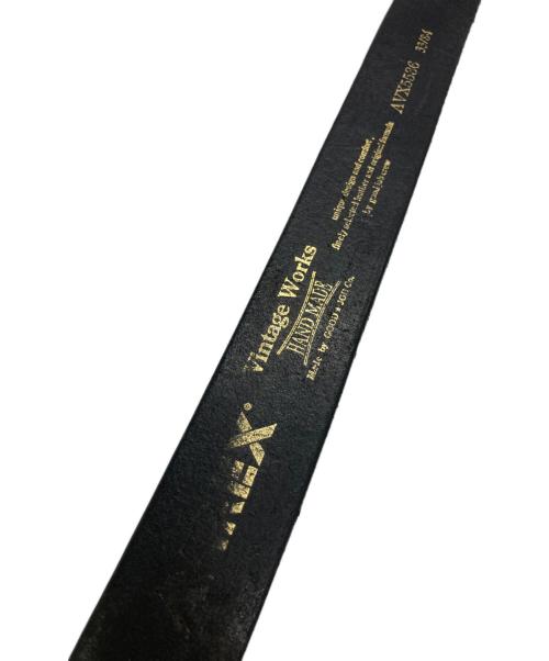 AVIREX（アヴィレックス）AVIREX (アヴィレックス) レザーベルト ブラック サイズ:-の古着・服飾アイテム