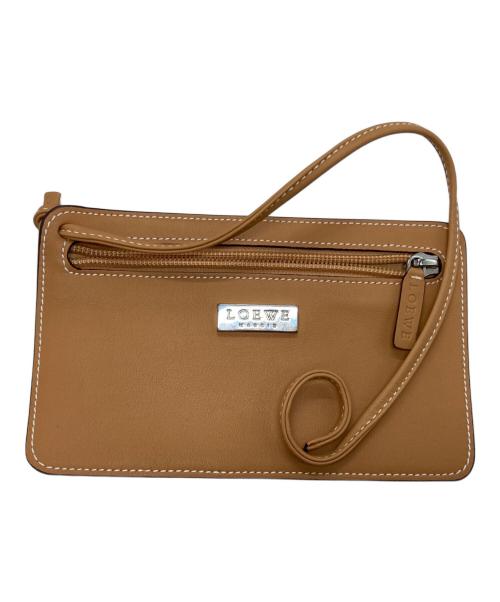 LOEWE（ロエベ）LOEWE (ロエベ) ソフトレザーオールドハンドバッグ ブラウンの古着・服飾アイテム