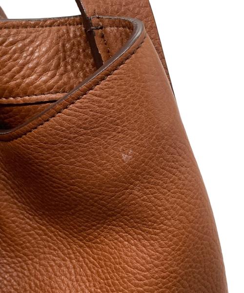 AKRIS（アクリス）AKRIS (アクリス) アレックスハンドバッグ ブラウンの古着・服飾アイテム