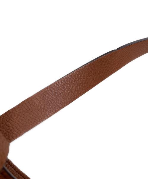 AKRIS（アクリス）AKRIS (アクリス) アレックスハンドバッグ ブラウンの古着・服飾アイテム