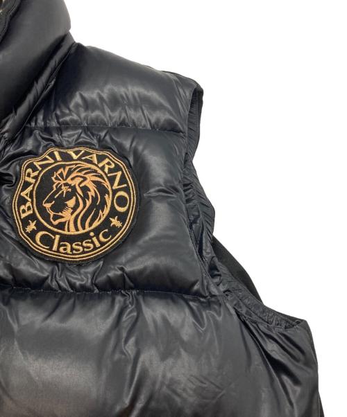 BARNI VARNO（バーニヴァーノ）BARNI VARNO (バーニヴァーノ) ライオンデザインダウンベスト ブラック サイズ:XLの古着・服飾アイテム