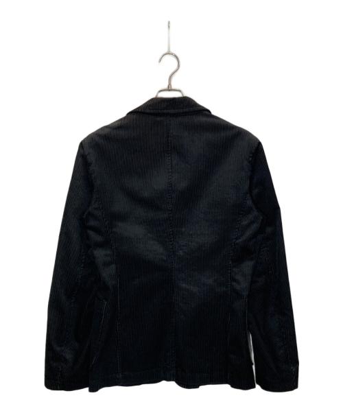 EMPORIO ARMANI（エンポリオアルマーニ）EMPORIO ARMANI (エンポリオアルマーニ) コーデュロイジャケット ブラック サイズ:Sの古着・服飾アイテム