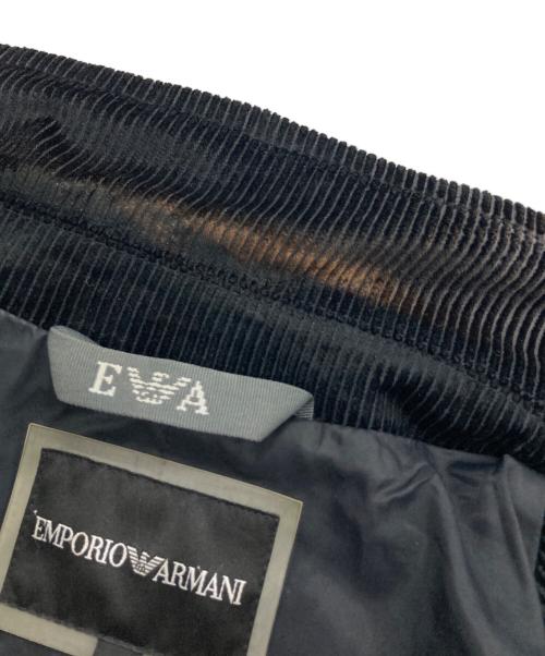 EMPORIO ARMANI（エンポリオアルマーニ）EMPORIO ARMANI (エンポリオアルマーニ) コーデュロイジャケット ブラック サイズ:Sの古着・服飾アイテム