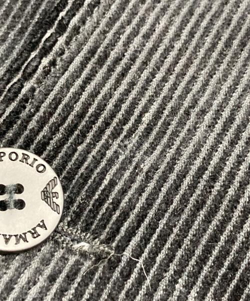 EMPORIO ARMANI（エンポリオアルマーニ）EMPORIO ARMANI (エンポリオアルマーニ) コーデュロイジャケット ブラック サイズ:Sの古着・服飾アイテム