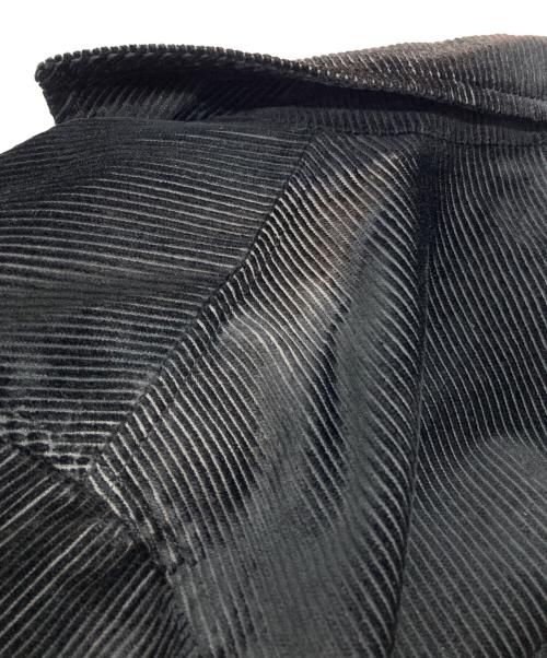 EMPORIO ARMANI（エンポリオアルマーニ）EMPORIO ARMANI (エンポリオアルマーニ) コーデュロイジャケット ブラック サイズ:Sの古着・服飾アイテム