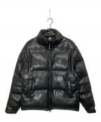 DCディーシー）の古着「フェイクレザー 中綿ジャケット」｜ブラック