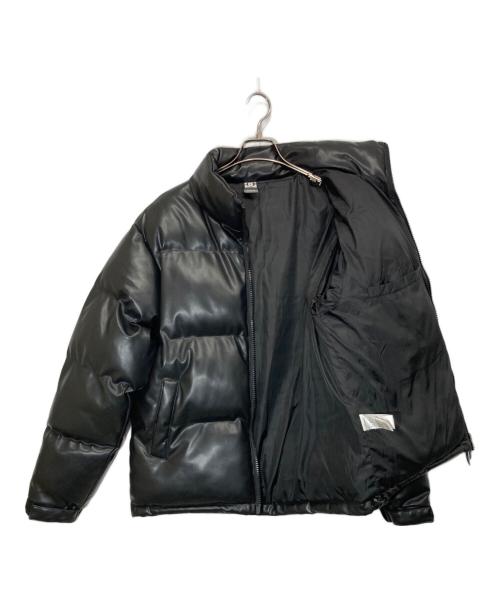DC（ディーシー）DC (ディーシー) フェイクレザー 中綿ジャケット ブラック サイズ:Ⅿの古着・服飾アイテム