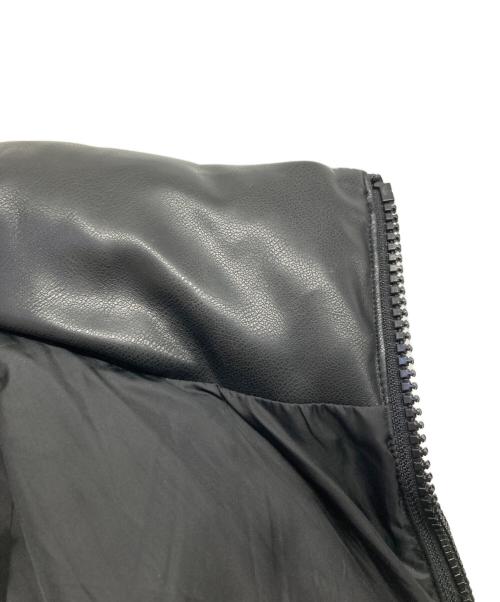 DC（ディーシー）DC (ディーシー) フェイクレザー 中綿ジャケット ブラック サイズ:Ⅿの古着・服飾アイテム