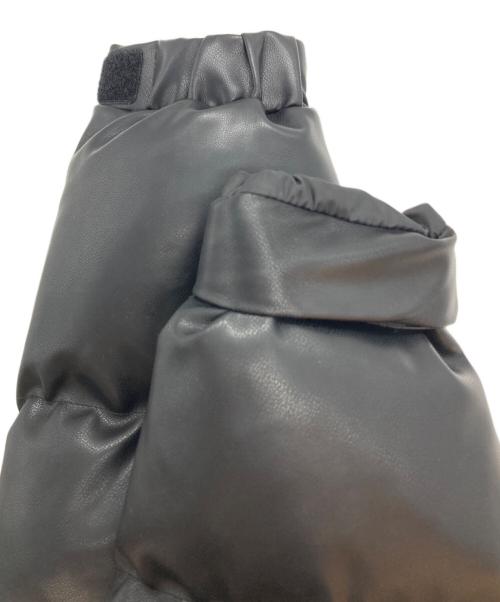 DC（ディーシー）DC (ディーシー) フェイクレザー 中綿ジャケット ブラック サイズ:Ⅿの古着・服飾アイテム