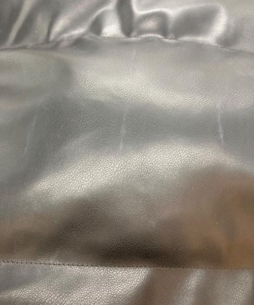 DC（ディーシー）DC (ディーシー) フェイクレザー 中綿ジャケット ブラック サイズ:Ⅿの古着・服飾アイテム