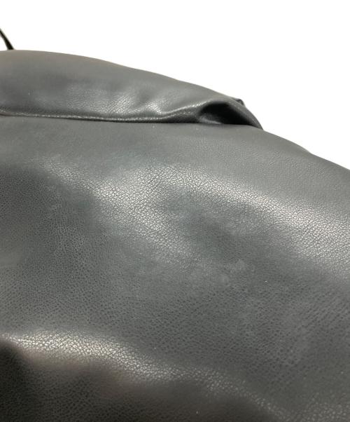 DC（ディーシー）DC (ディーシー) フェイクレザー 中綿ジャケット ブラック サイズ:Ⅿの古着・服飾アイテム