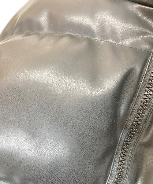 DC（ディーシー）DC (ディーシー) フェイクレザー 中綿ジャケット ブラック サイズ:Ⅿの古着・服飾アイテム