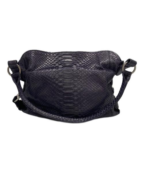 -（-）- (-) エキゾチックレザーショルダーバッグ パープル サイズ:-の古着・服飾アイテム