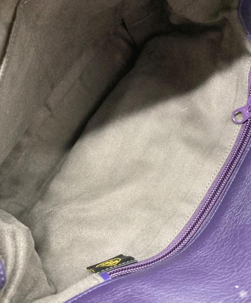 -（-）- (-) エキゾチックレザーショルダーバッグ パープル サイズ:-の古着・服飾アイテム