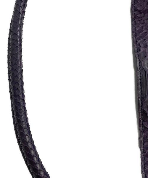 -（-）- (-) エキゾチックレザーショルダーバッグ パープル サイズ:-の古着・服飾アイテム