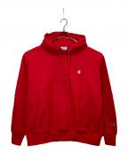 Championチャンピオン）の古着「リバースウィーブプルオーバーパーカー」｜レッド