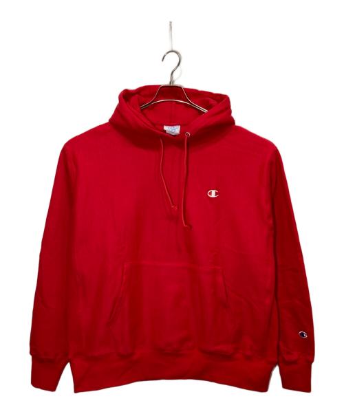 Champion（チャンピオン）Champion (チャンピオン) リバースウィーブプルオーバーパーカー レッド サイズ:XLの古着・服飾アイテム